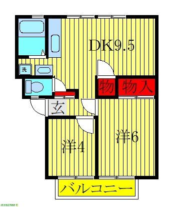 ヴィレッジ松本　A棟の間取り