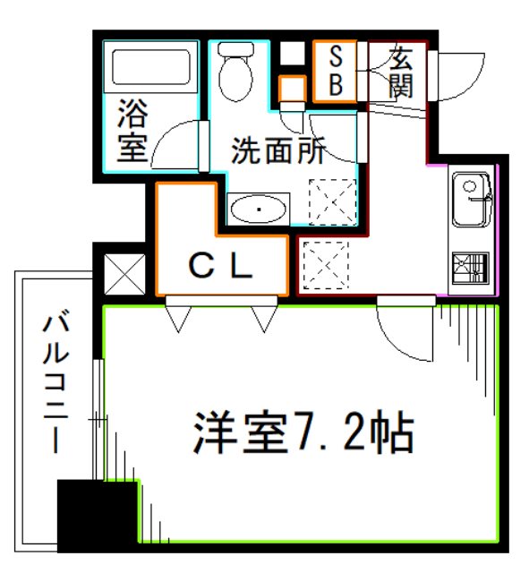 杉並区西荻南のマンションの間取り