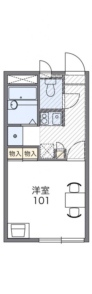 鴻巣市筑波のアパートの間取り