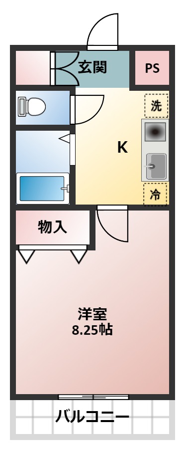 クレアトゥール松乃の間取り