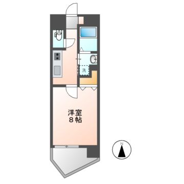 名古屋市港区名港のマンションの間取り