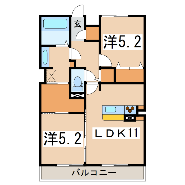 カルベットの間取り