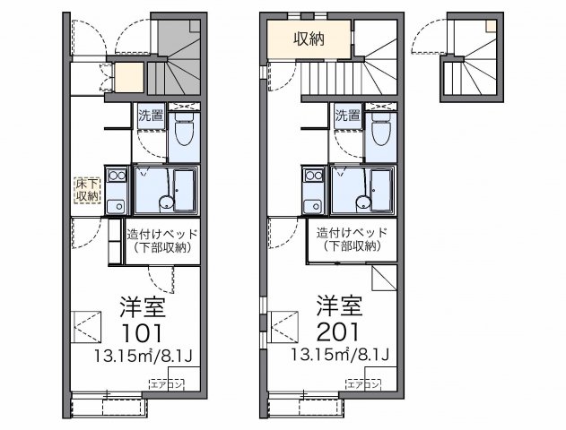 レオネクストやなぎ荘第二の間取り