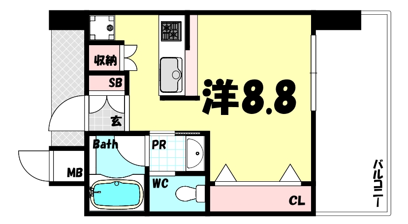 ワコーレ新神戸カデンツァの間取り