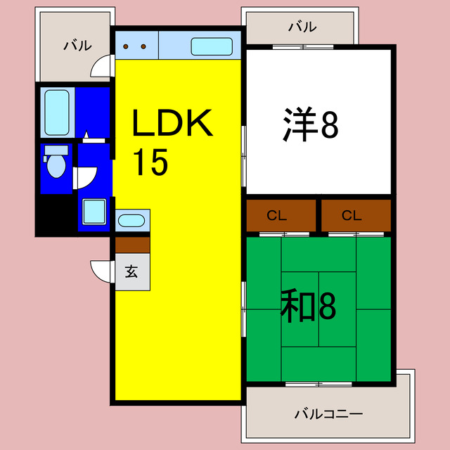 三間マンションの間取り