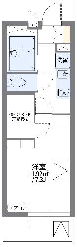 レオパレスアウロラの間取り