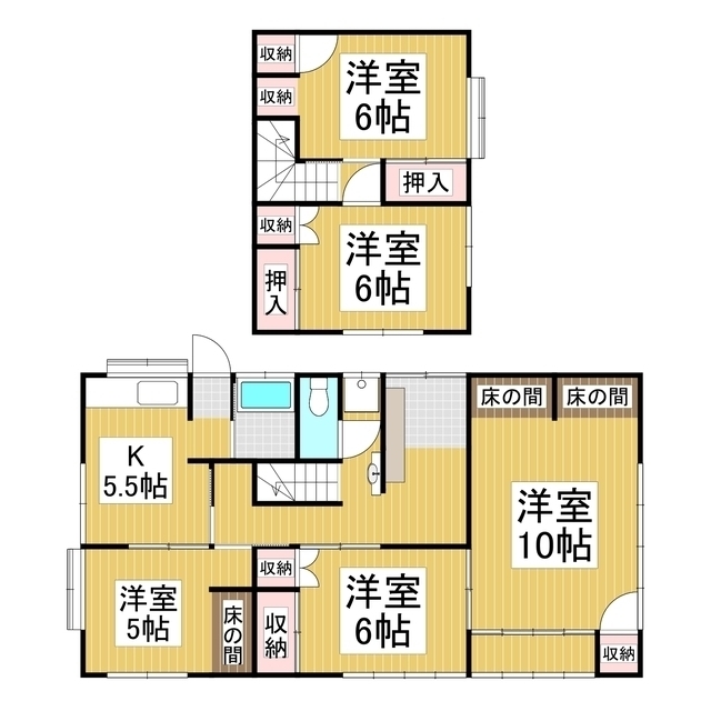 【辰野赤羽戸建の間取り】