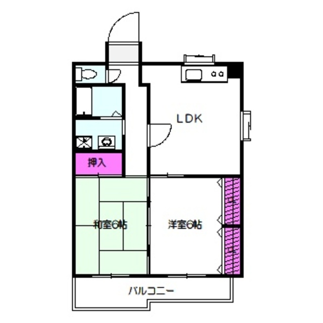 サンモール川上Iの間取り