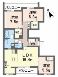 ［新築］フレオベージの間取り