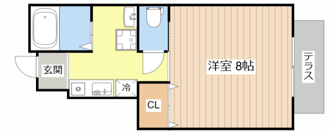 甲賀市水口町山のアパートの間取り