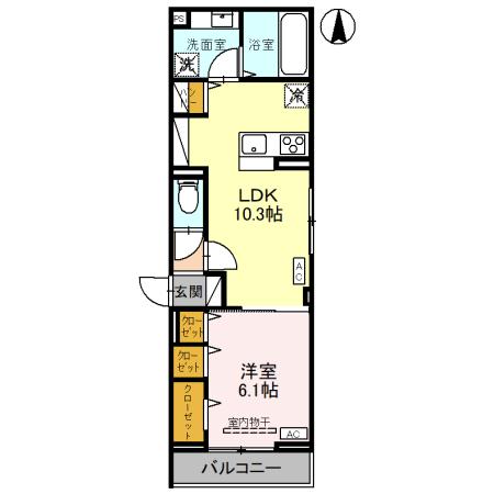 (仮称)D-ROOM高富１丁目PJの間取り