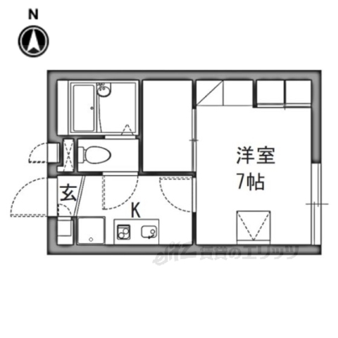 寝屋川市池田旭町のアパートの間取り