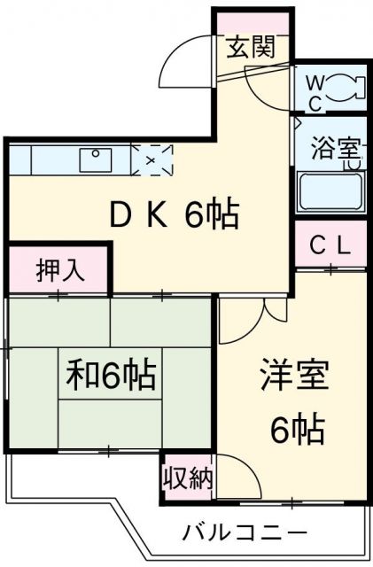 北区中里のマンションの間取り