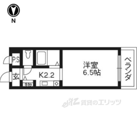 大津市神領のマンションの間取り