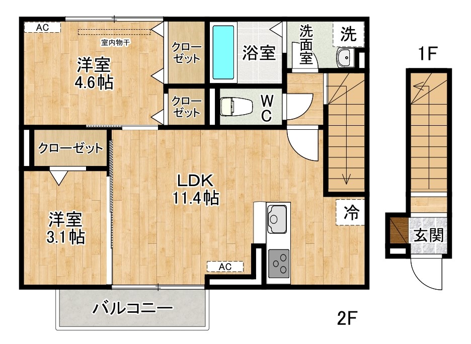 GRANCASA下貫（グランカーサ下貫）の間取り