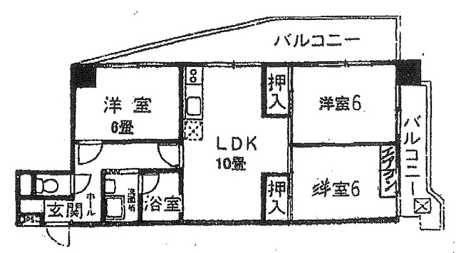 桶川中央マンションの間取り