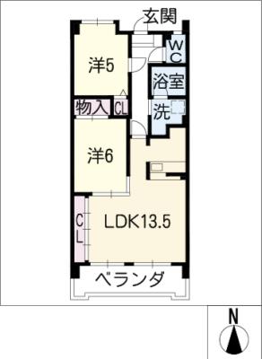 ツインハイツオオヒガシの間取り