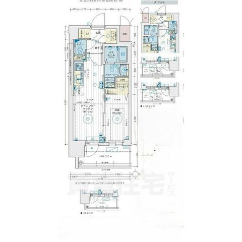 エステムコート名古屋 TWIN EASTの間取り