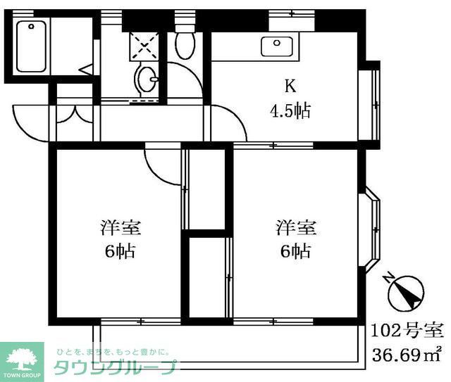 ドミール中町の間取り