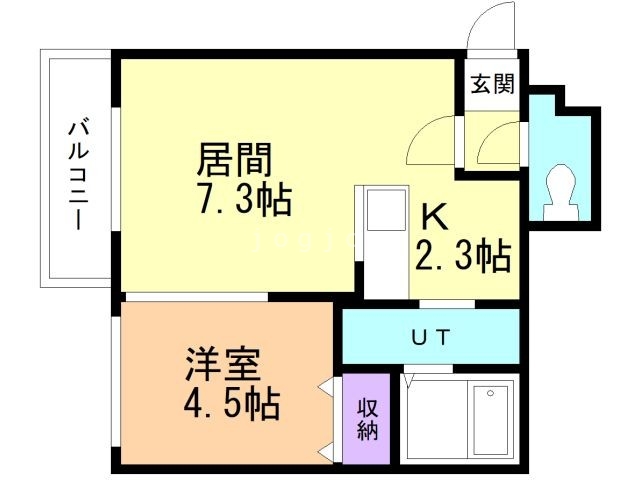 札幌市南区澄川三条のマンションの間取り