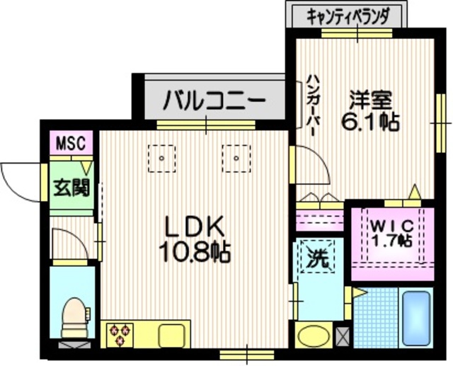 竹の塚ローズパークの間取り