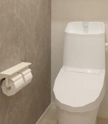 トイレ　トイレです。パースです。