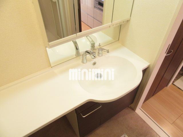 洗面設備　大きな洗面化粧台