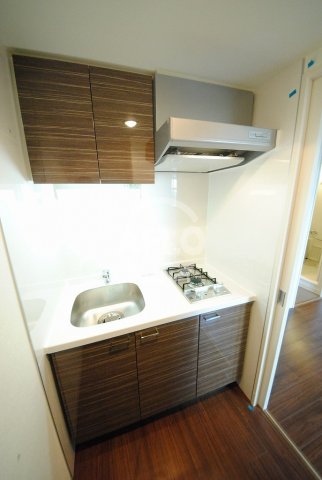 キッチン　エスリード阿波座レジデンス　ガス2口システムキッチン