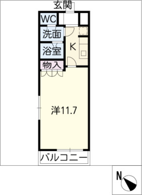 サンハイツ城山の間取り写真