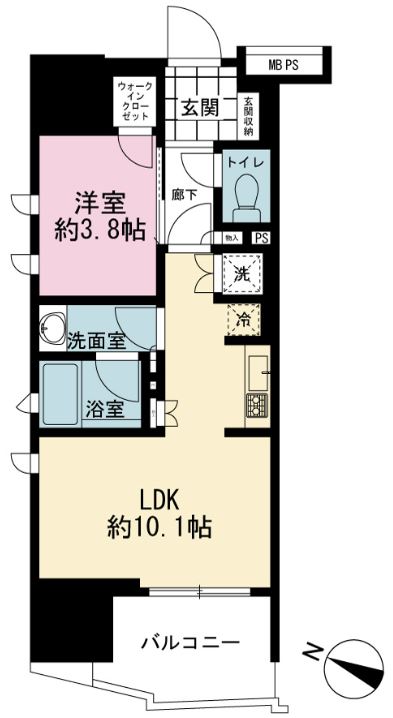 ライオンズ千代田三崎町の間取り写真