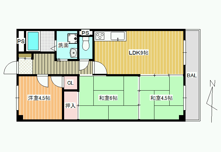 ドリーム松村2番館の間取り