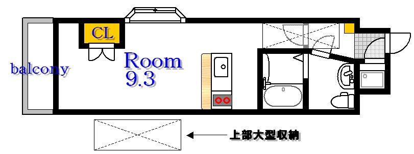 広島市東区若草町のマンションの間取り