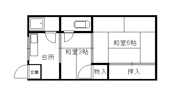 堤コーポの間取り