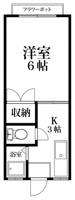 水谷コーポの間取り