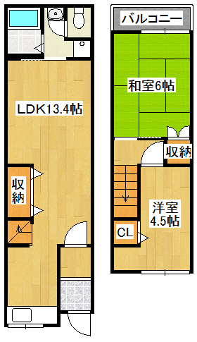 大森貸家の間取り写真