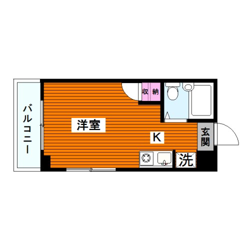 ＪＲ山手線 大崎駅 徒歩9分 3階建 築39年の間取り写真