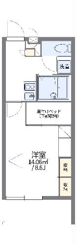 レオパレスサンコート学園前Bの間取り写真
