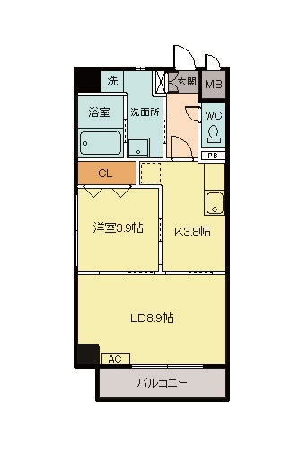 NORTIK川中（ノルティック川中）の間取り