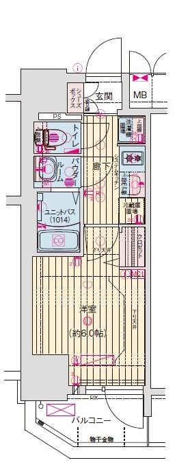 プレサンス塚本ベラビィの間取り