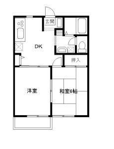 埼玉県深谷市東方（アパート）の賃貸物件の間取り