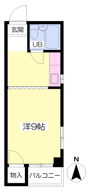 松山市木屋町のマンションの間取り