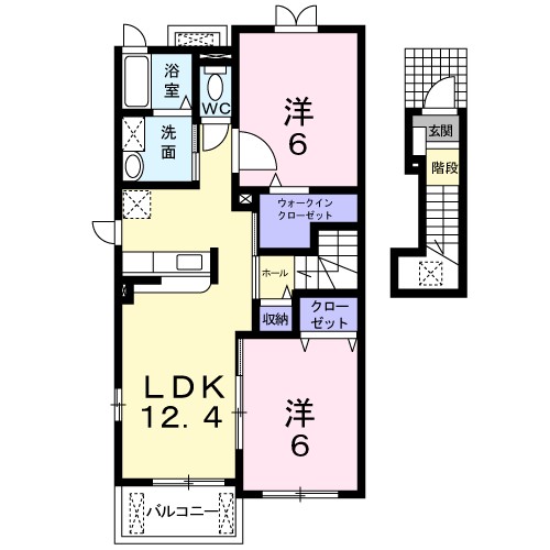 パレドール古河の間取り