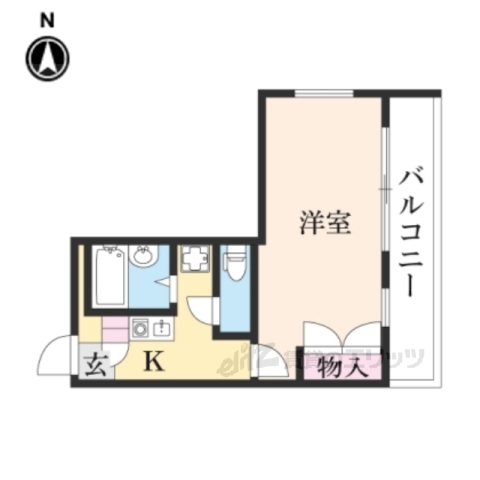 橿原市木原町のアパートの間取り