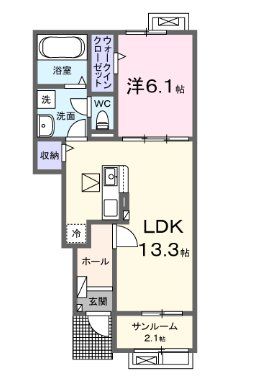 グランシャトー武蔵藤沢Aの間取り