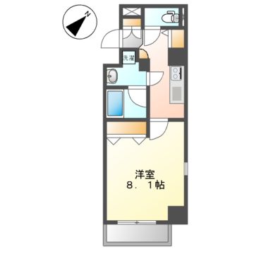 名古屋市昭和区車田町のマンションの間取り