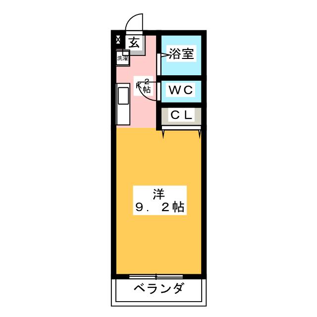 アブニール鳥居西の間取り