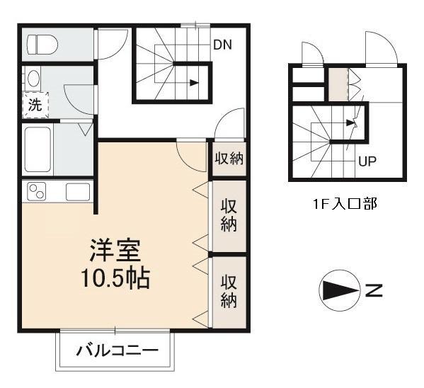 高松市国分寺町国分のアパートの間取り