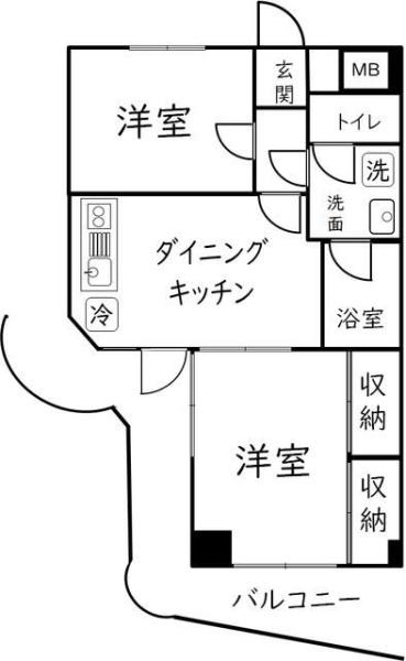 エスポワール中山の間取り