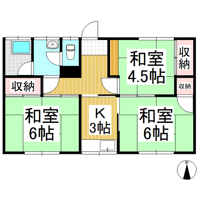 新基宇木荘の間取り