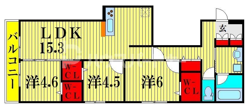 アベニールの間取り